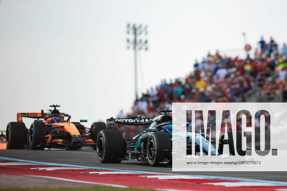 F1 - UNITED STATES GRAND PRIX 2026 63 RUSSELL George (gbr), Mercedes AMG F1 Team W17, action during the 2026 Formula 1 United States Grand Prix, 18th round of the 2026 Formula One World Championship, WM, Weltmeisterschaft from October 23 to 25, 2026 on the Circuit of the America, in Austin, Texas, United States of America - AustinUnited States