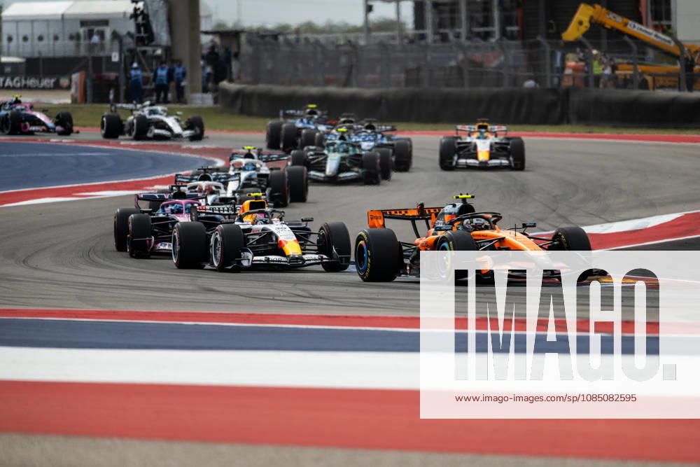 F1 - UNITED STATES GRAND PRIX 2026 start of the race, depart, 01 NORRIS Lando (gbr), McLaren F1 Team MCL40, action 30 LAWSON Liam (nzl), Red Bull Racing RB22, action during the 2026 Formula 1 United States Grand Prix, 18th round of the 2026 Formula One World Championship, WM, Weltmeisterschaft from October 23 to 25, 2026 on the Circuit of the America, in Austin, Texas, United States of America - AustinUnited States