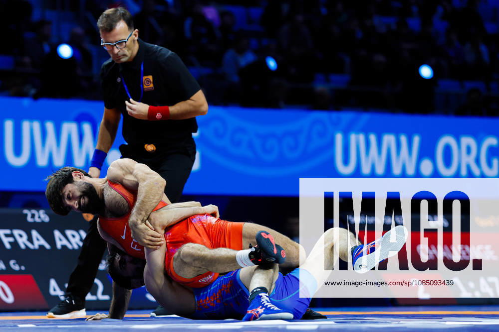 Senior World Championships, 67 kg, Greco-Roman: Slavik Galstyan (ARM) defeated Gagik Mishai Snjoyan (FRA)