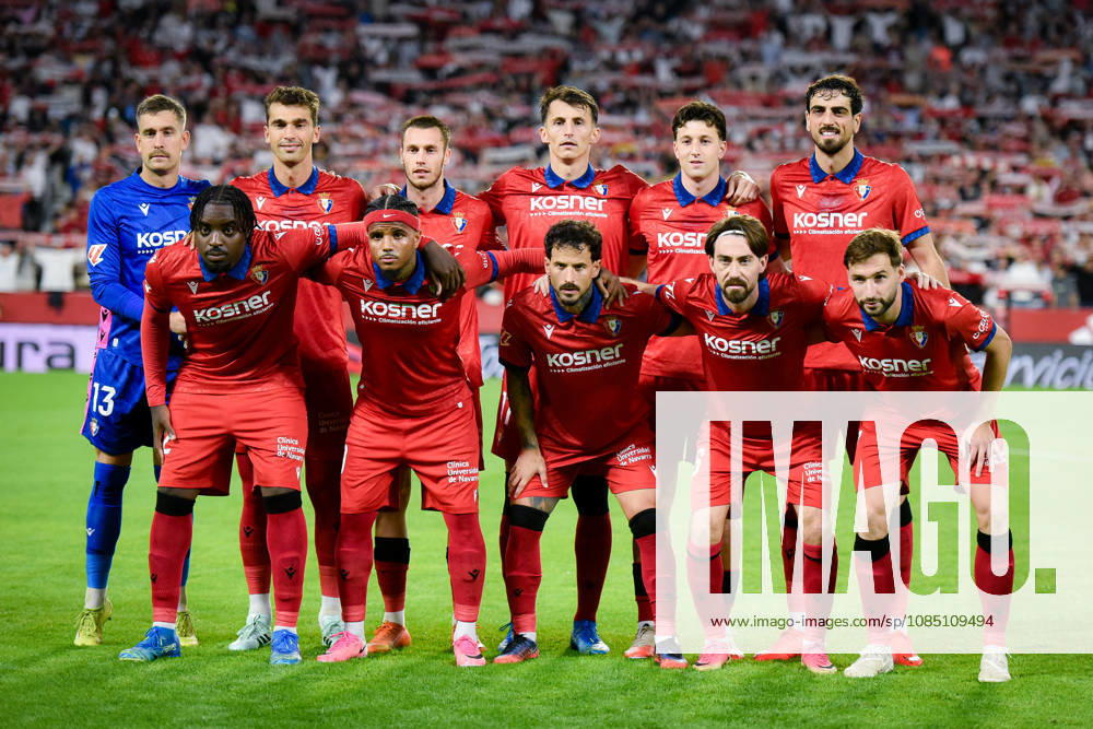 ESP LaLiga EA Sports Sevilla FC vs. Osasuna: Osasuna s lineup for the LaLiga EA Sports match between Sevilla FC and Osasuna, played at the Ramón Sánchez Pizjuán Stadium in Seville on October 26, 2026, in Spain. Spanish Soccer