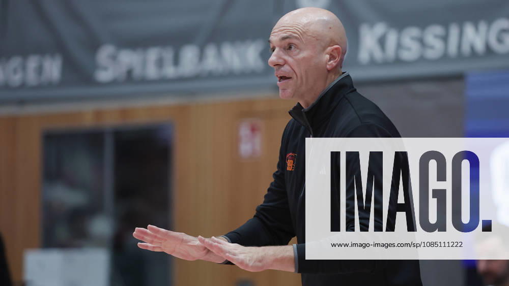 Pictured: Head Coach Rodrigo Pastore giving instructions to the NINERS Chemnitz on October 26, 2026; Fitness First Würzburg Baskets vs. NINERS Chemnitz, easyCredit BBL, Matchday 6, Germany, 97072, tectake Arena Würzburg,