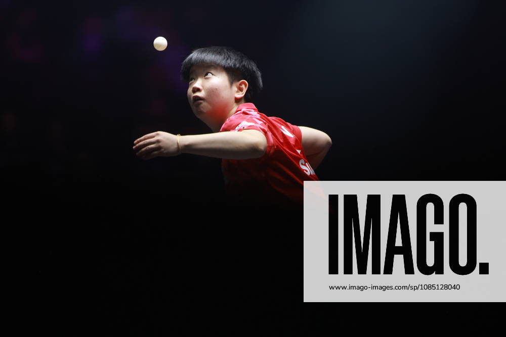2026 WTT Champions Montpellier : Day 1 Sun Yingsha of China plays against Camille Lutz of France during the Women s Singles round of 32 match on day one of the WTT Champions Montpellier 2026 at Sud de France ARENA in Montpellier, France, on October 27, 2026. Montpellier France