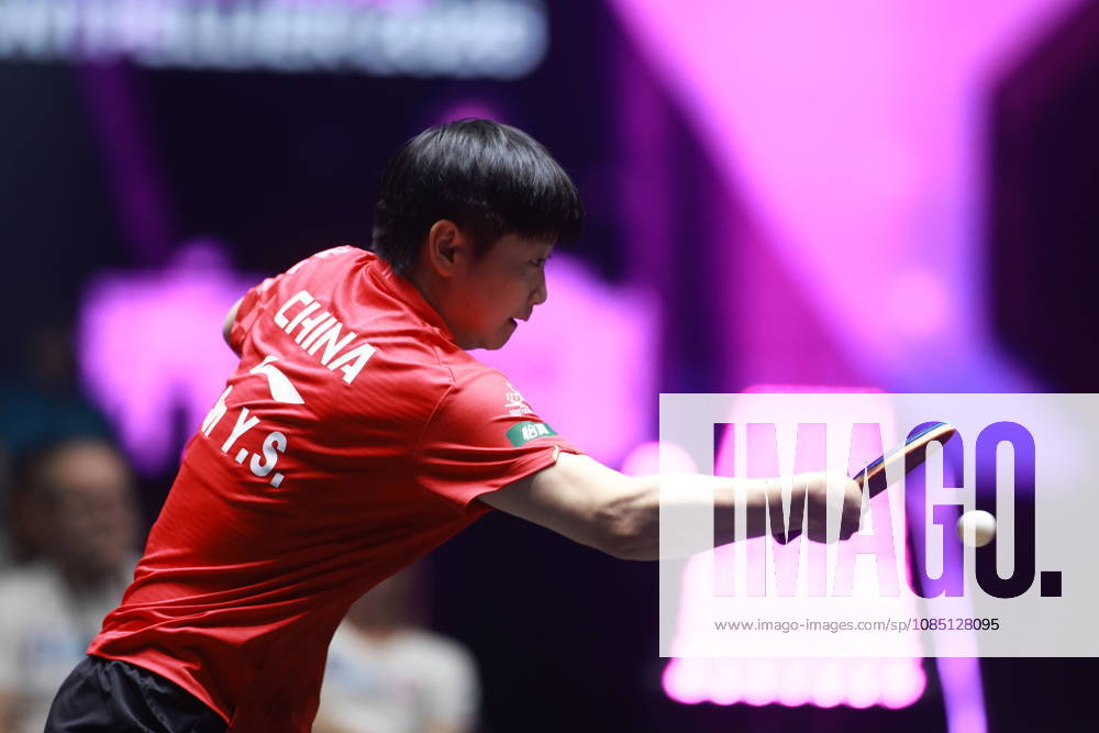 2026 WTT Champions Montpellier : Day 1 Sun Yingsha of China plays against Camille Lutz of France during the Women s Singles round of 32 match on day one of the WTT Champions Montpellier 2026 at Sud de France ARENA in Montpellier, France, on October 27, 2026. Montpellier France
