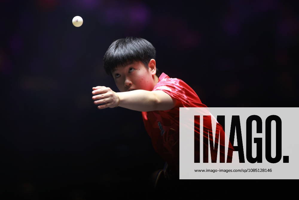 2026 WTT Champions Montpellier : Day 1 Sun Yingsha of China plays against Camille Lutz of France during the Women s Singles round of 32 match on day one of the WTT Champions Montpellier 2026 at Sud de France ARENA in Montpellier, France, on October 27, 2026. Montpellier France