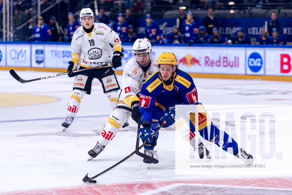 Top scorers Vinzenz Rohrer (EV Zug) and Nick Shore (73, HC Lugano) 27 10 2026 National League, Regular Season, Ice Hockey, OYM Hall, Zug EV Zug HC Lugano Image by