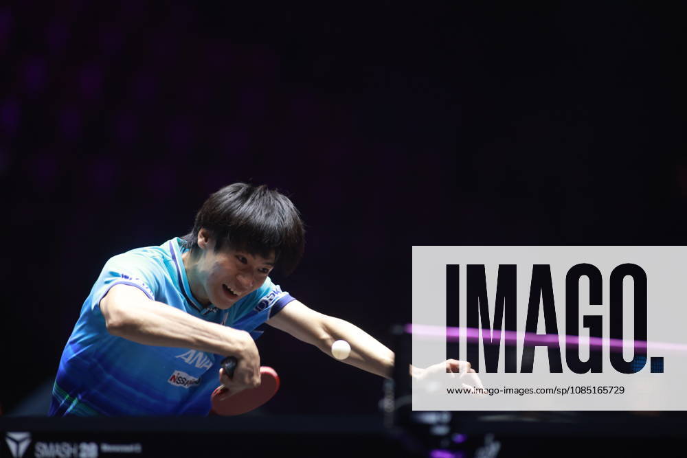 2026 WTT Champions Montpellier : Day 2 Shunsuke Togami of Japan competes against Tomislav Pucar of Croatia during the Men s Singles round of 32 match on day two of the WTT Champions Montpellier 2026 at Sud de France ARENA in Montpellier, France, on October 28, 2026. Montpellier France
