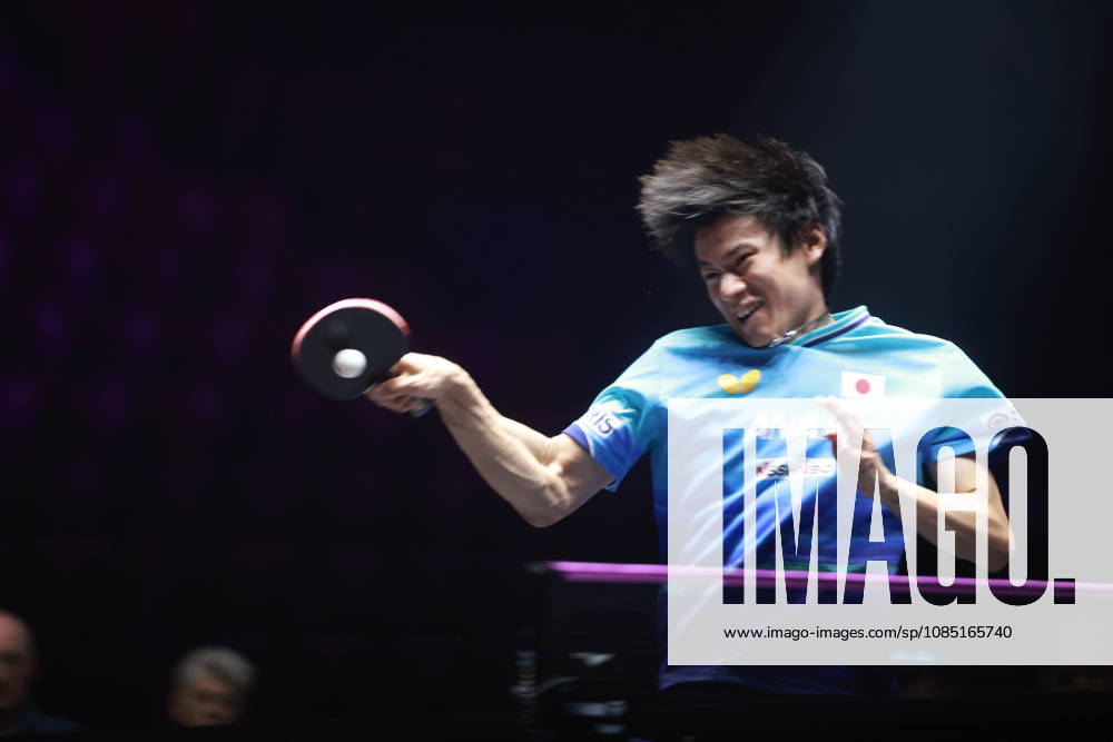 2026 WTT Champions Montpellier : Day 2 Shunsuke Togami of Japan competes against Tomislav Pucar of Croatia during the Men s Singles round of 32 match on day two of the WTT Champions Montpellier 2026 at Sud de France ARENA in Montpellier, France, on October 28, 2026. Montpellier France