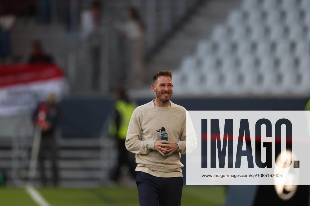 GER, Soccer, DFB Cup, 2nd Round, 2026–2027 Season, October 28, 2026, SC Freiburg vs. VfL Wolfsburg; Arrival at the stadium; Tobias Strobl, VfL Wolfsburg Head Coach; DFL regulations prohibit any use of photographs as image sequences and or quasi-video; Freiburg Europa-Park Stadium, Baden-Württemberg, Germany