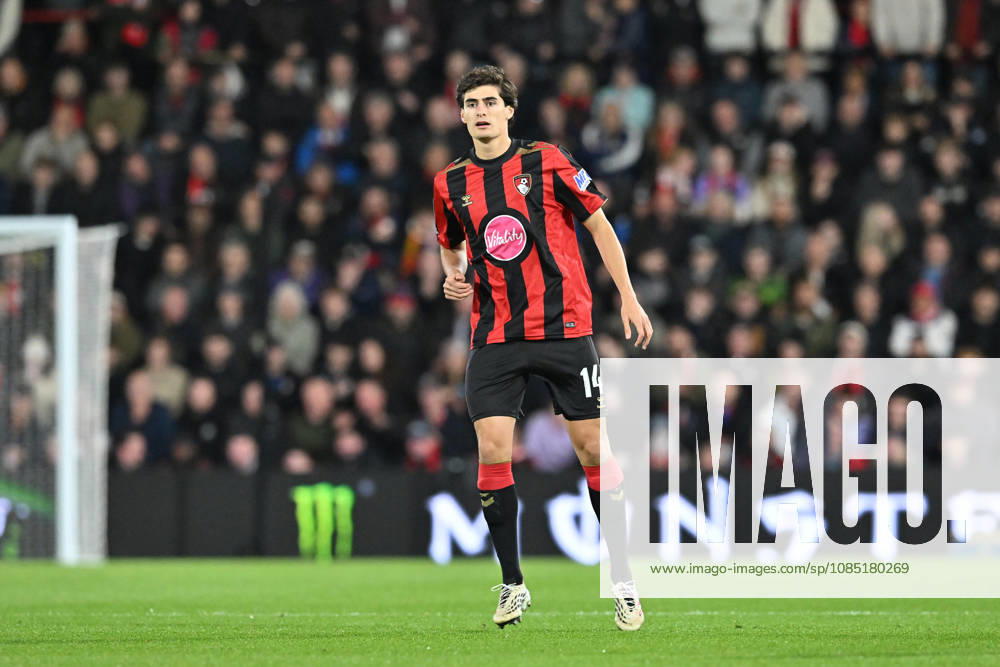 Bournemouth v Aston Villa, EFL Cup Antonio Silva (14) of AFC Bournemouth during the EFL Cup match between Bournemouth and Aston Villa at the Vitality Stadium, Bournemouth, UK on 28 October 2026. Bournemouth Vitality Stadium Dorset UK Editorial use only DataCo restrictions apply See www.football-dataco.com ,