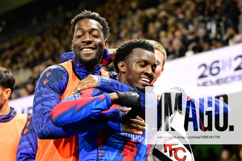 Fulham v Crystal Palace, EFL Cup GOAL Crystal Palace forward Eddie Nketiah (9) scores a goal and celebrates 0-1 during the EFL Cup match between Fulham and Crystal Palace at Craven Cottage, London, UK on 28 October 2026. London Craven Cottage Greater London UK Editorial use only DataCo restrictions apply See www.football-dataco.com ,