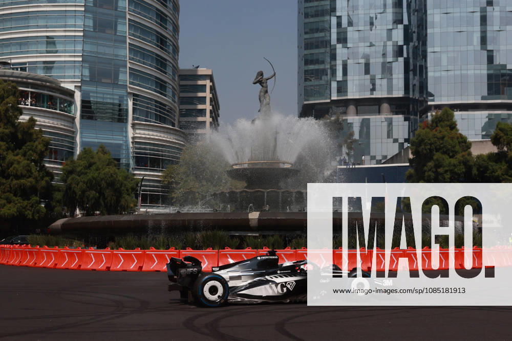 Mexico City Hosts Cadillac F1 Showrun with Driver Sergio Perez MEXICO CITY, MEXICO - OCTOBER 28: Formula 1 driver Sergio Perez of Mexico drives during a showrun on Paseo de la Reforma Avenue, in Mexico City, Mexico on October 28, 2026. The exhibition took place ahead of the Mexico City Grand Prix, where Perez will mark his 300th career Formula 1 race start. Daniel Cardenas Anadolu Mexico City Mexico. Editorial use only. Please get in touch for any other usage.
