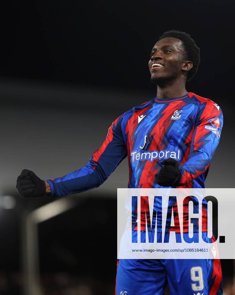 Carabao Cup - Fulham FC v Crystal Palace FC LONDON, ENGLAND - OCTOBER 28: GOAL 1-0, Eddie Nketiah of Crystal Palace goal celebration after scoring a goal to put Crystal Palace 1-0 ahead during the Carabao Cup Last 16 match between Fulham FC v Crystal Palace FC at Craven Cottage Stadium on October 28, 2026 in London, England. (Photo by Daniel Weir) London Craven Cottage Stadium England