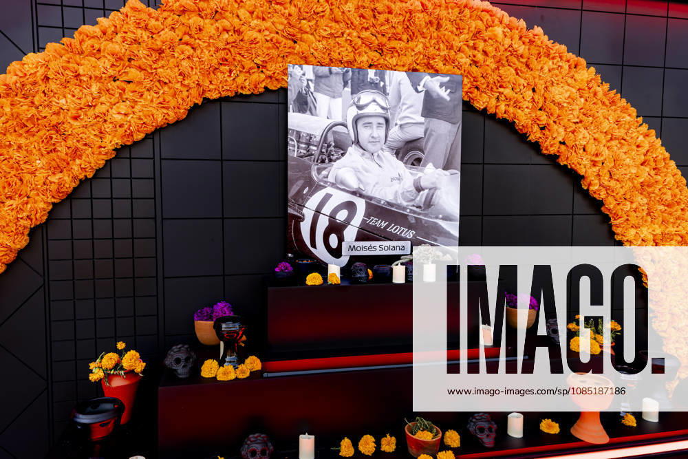 MEXICO CITY: A memorial to Moisés Solana during the Formula 1 Mexican Grand Prix at the Autódromo Hermanos Rodríguez on October 28, 2026, in Mexico City, Mexico. Photo by DeFodi Images