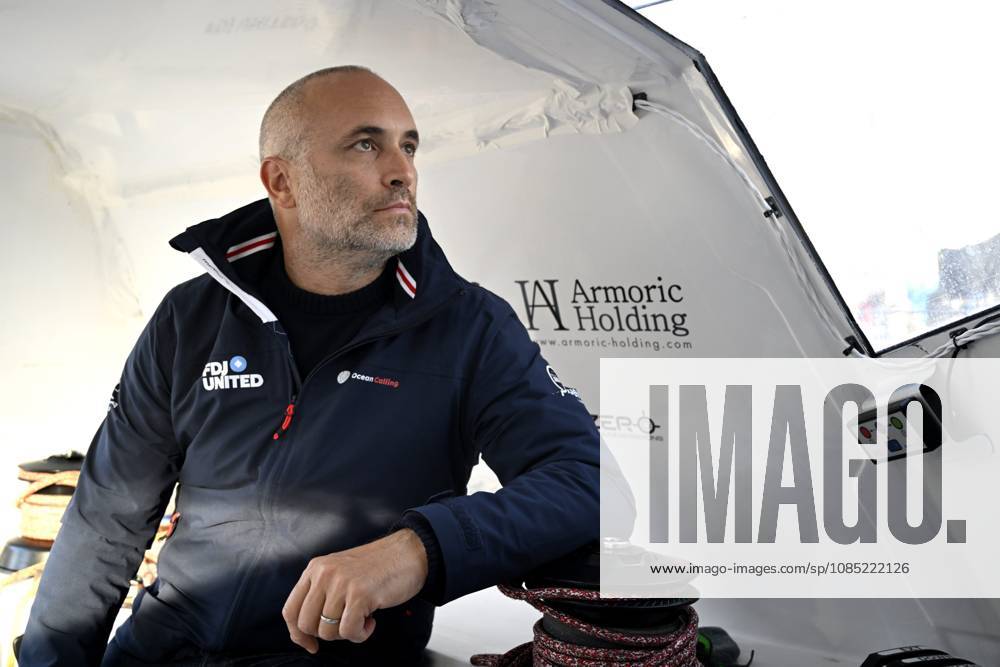 ROUTE DU RHUM 2026 - Fabrice AMEDEO PHOTOPQR OUEST FRANCE Marc OLLIVIER ; SAINT-MALO ; 29 10 2026 ; Fabrice AMEDEO skipper IMOCA FDJ United - Océan Calling dans le village de la course La Route du Rhum Destination Guadeloupe ce jeudi 29 octobre 2026 à Saint-Malo (Ille-et-Vilaine). Skippers before *Route du Rhum – Destination Guadeloupe* race village in Saint-Malo (Ille-et-Vilaine) on Thursday, October 29, 2026. SAINT-MALO France