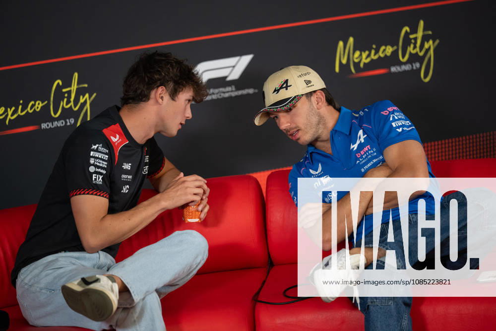 Formula 1 Mexican Grand Prix - press conference, PK, Pressekonferenz - Mexico City Haas F1 Team driver Oliver Bearman (87) and Alpine driver Pierre Gasly (10) during a press conference ahead of the Mexican Formula 1 Grand Prix in Mexico City on October 29, 2026. Photo by Alexis Jumeau ABACAPRESS.COM Mexico City
