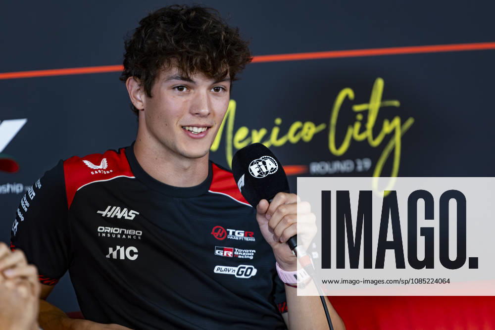 F1 - MEXICO CITY GRAND PRIX 2026 BEARMAN Ollie Oliver (gbr), TGR Haas F1 Team VF-26, portrait, pre-event press conference, PK, Pressekonferenz during the 2026 Formula 1 Mexico City Grand Prix, 19th round of the 2026 Formula One World Championship, WM, Weltmeisterschaft from October 30 to November 1, 2026 on the Autodromo Hermanos Rodriguez, in Mexico City, Mexico - Mexico CityMexico