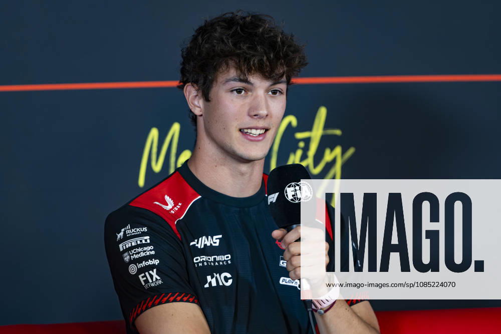 F1 - MEXICO CITY GRAND PRIX 2026 BEARMAN Ollie Oliver (gbr), TGR Haas F1 Team VF-26, portrait, pre-event press conference, PK, Pressekonferenz during the 2026 Formula 1 Mexico City Grand Prix, 19th round of the 2026 Formula One World Championship, WM, Weltmeisterschaft from October 30 to November 1, 2026 on the Autodromo Hermanos Rodriguez, in Mexico City, Mexico - Mexico CityMexico