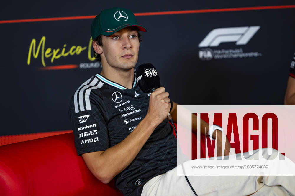 F1 - MEXICO CITY GRAND PRIX 2026 RUSSELL George (gbr), Mercedes AMG F1 Team W17, portrait, pre-event press conference, PK, Pressekonferenz during the 2026 Formula 1 Mexico City Grand Prix, 19th round of the 2026 Formula One World Championship, WM, Weltmeisterschaft from October 30 to November 1, 2026 on the Autodromo Hermanos Rodriguez, in Mexico City, Mexico - Mexico CityMexico