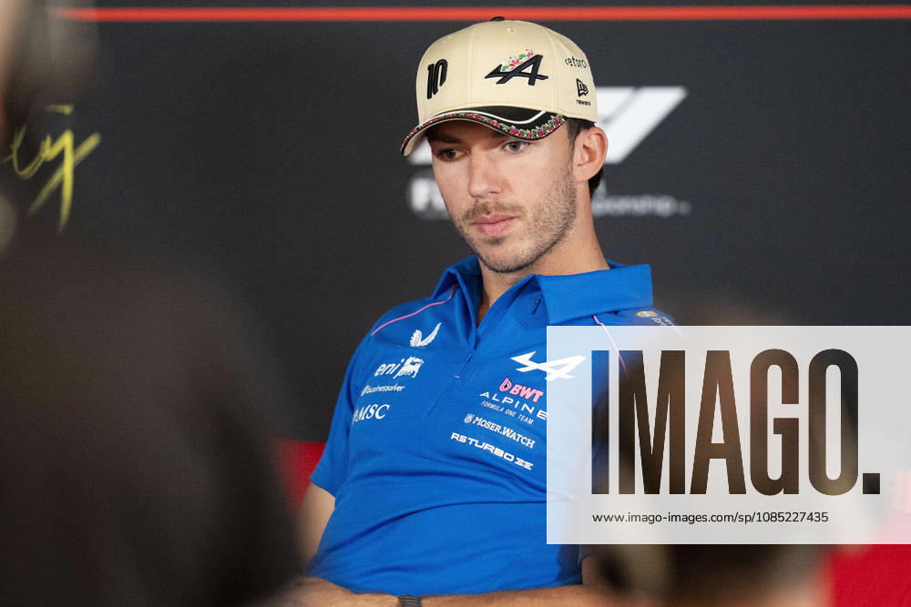 FORMULA 1 MEXICO CITY GRAND PRIX 2026 Pierre Gasly (FRA) 10 Alpine in a press conference, PK, Pressekonferenz during the Formula 1 Mexico City Grand Prix 2026, Round 19 of the 2026 Formula 1 World Championship, WM, Weltmeisterschaft from 30th October to 1st November 2026 at the Autódromo Hermanos Rodríguez, Mexico City, Mexico. Credit: Robbie Hoad Every Second Media Editorial use only. All images are copyright Every Second Media Limited. No images may be reproduced without prior permission.