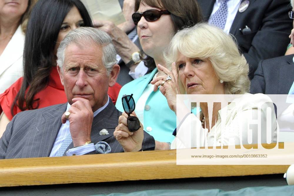 Tennis : Wimbledon tennis Championship 2012 Prince Charles with wife Camilla Parker Bowles 27 06 2012