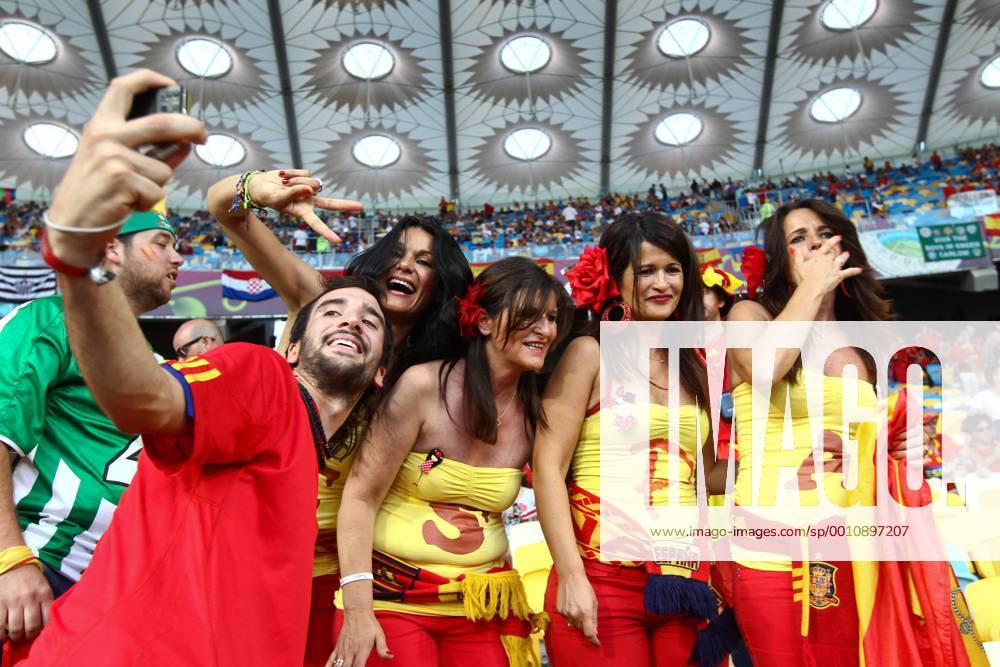 The final match of the European Football Championship 2012 on July 1, 2012 in Kiev. Spanish fans