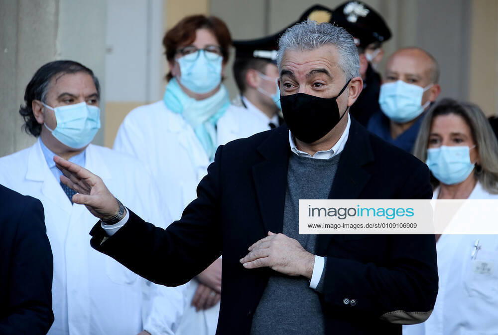 Rome, Preparation of the vials for the first anti Covid 19 vaccine on the occasion of the Vaccine Day Pictured: Domenico Arcuri Extraordinary Commissioner for Covid 19 Emergency