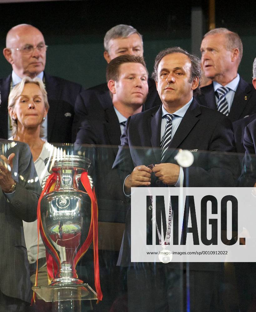Fussball Kiew 01.07.2012 Europameisterschaften Finale - Spanien ist Europameister 2012 - UEFA Präsident Michel Platini