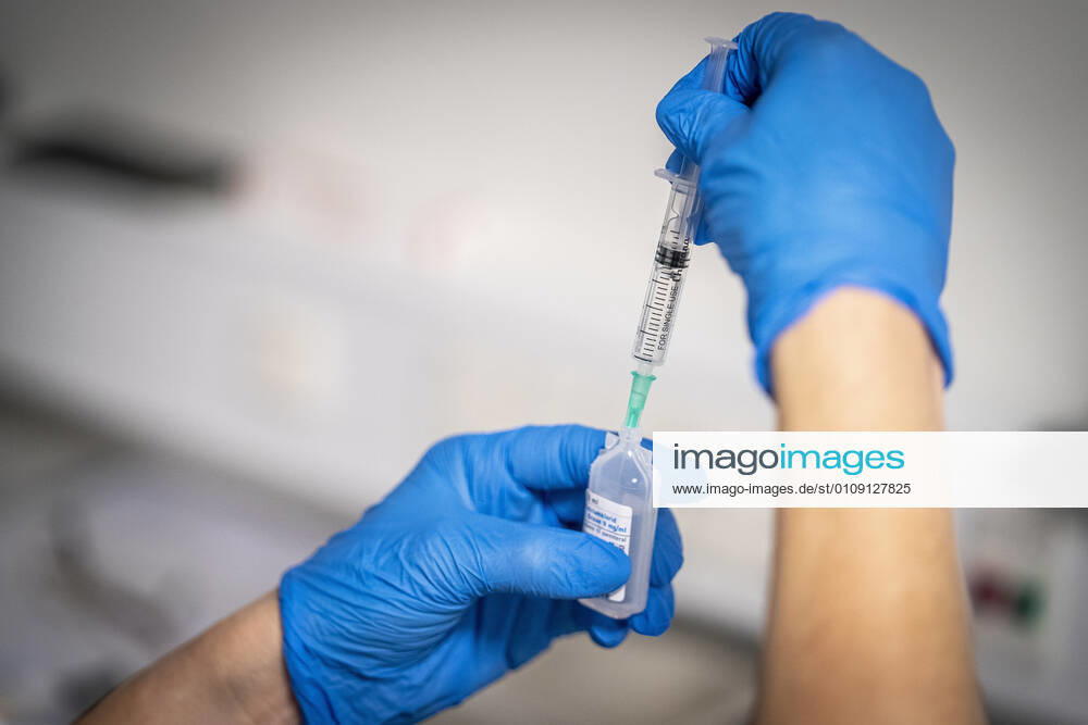 The vaccine is mixed before health personnel are vaccinated at Zealand University Hospital in Roskilde, Sunday 27 December 2020 Ten months after the first confirmed case of covid 19 in Denmark, the first vaccinations were initiated on Sunday. The Prime Minister compared with moon landing Denmark