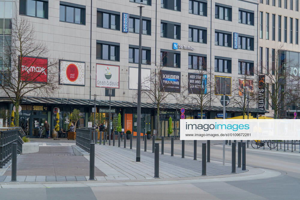 Kiel city centre during Corona Lockdown in January 2021 largely empty streets Kiel city centre during Corona Lockdown in January 2021 largely empty streets , Kiel Schleswig Holstein Germany city centre