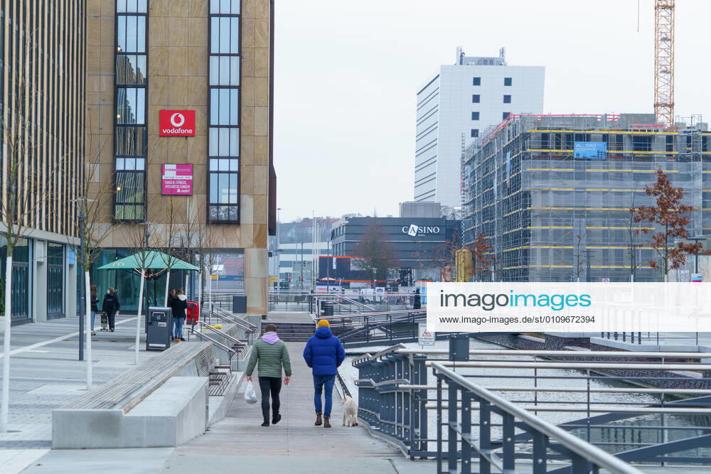 Kiel city centre during Corona Lockdown in January 2021 largely empty streets Kiel city centre during Corona Lockdown in January 2021 largely empty streets , Kiel Schleswig Holstein Germany city centre