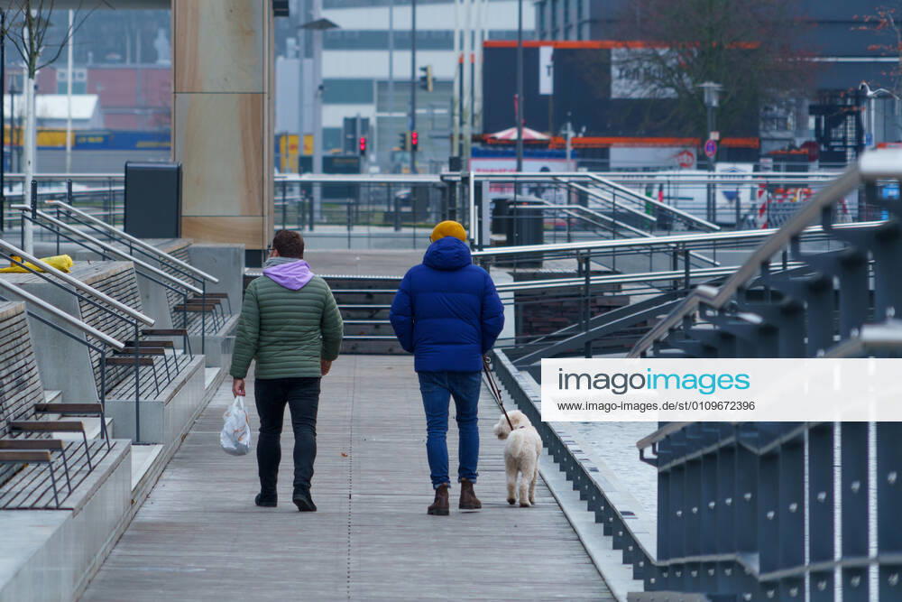 Kiel city centre during Corona Lockdown in January 2021 largely empty streets Kiel city centre during Corona Lockdown in January 2021 largely empty streets , Kiel Schleswig Holstein Germany city centre