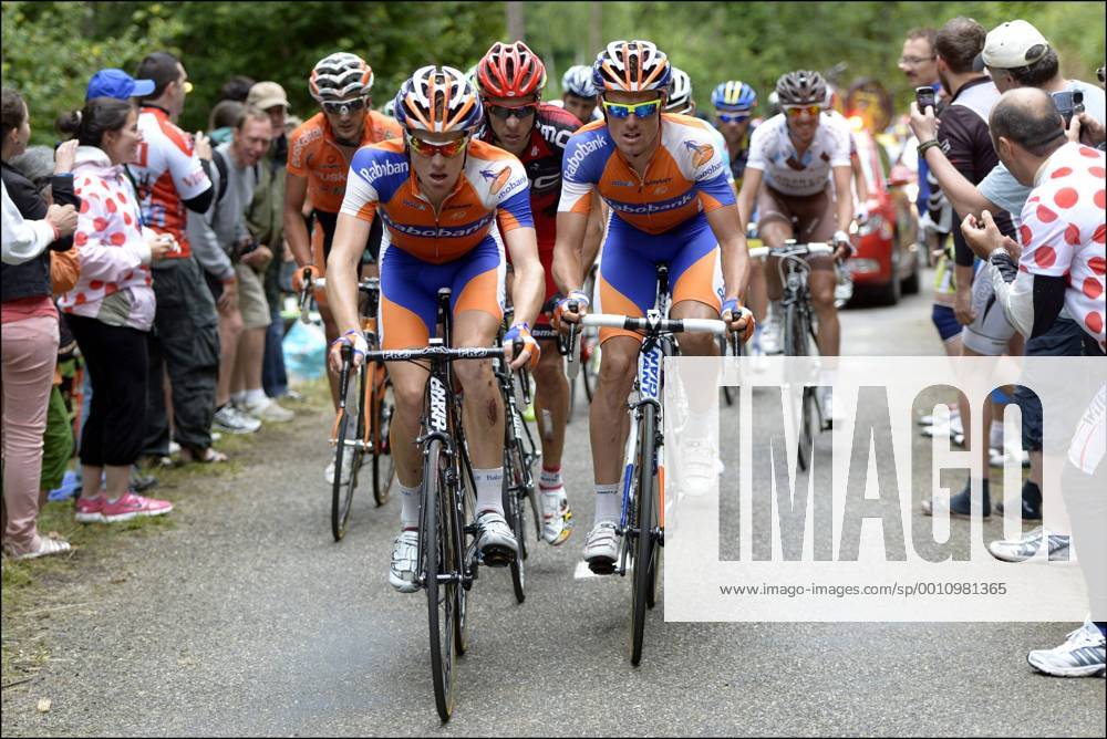 Steven Kruijswijk (Ned) - Luis Leon Sanchez Gil (Spa) of Rabobank Cycling Team CYCLISME : Tour de France 2012 - Limoux to Foix - Etape 14 - 15 07 2012 PHOTONEWS PANORAMIC