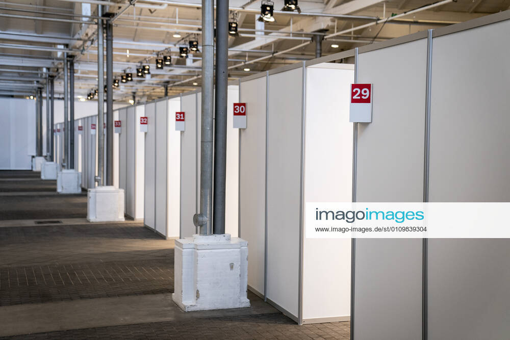 Vaccination room in connection with the opening of the first vaccine center in the Capital Region of Denmark in OEksnehallen, at Halmtorvet in Copenhagen, Wednesday 13 January 2021, Copenhagen Denmark