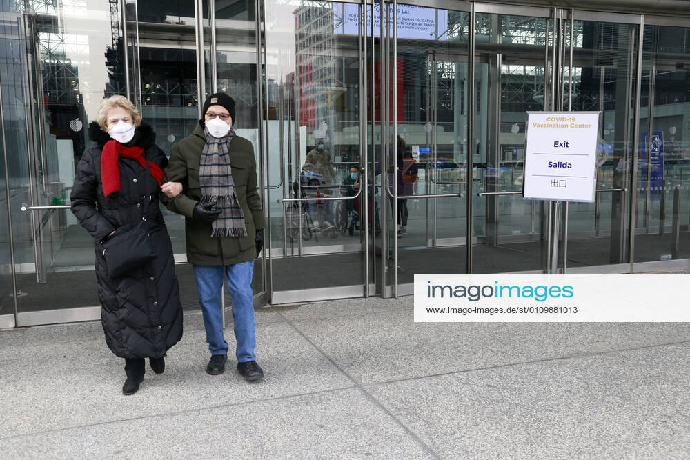 NEW YORK, NY -JANUARY 13: New York City opens COVID-19 mass vaccination site for those over 65 years-old and essential workers at the Jacob Javits Center in New York City on January 13, 2021.