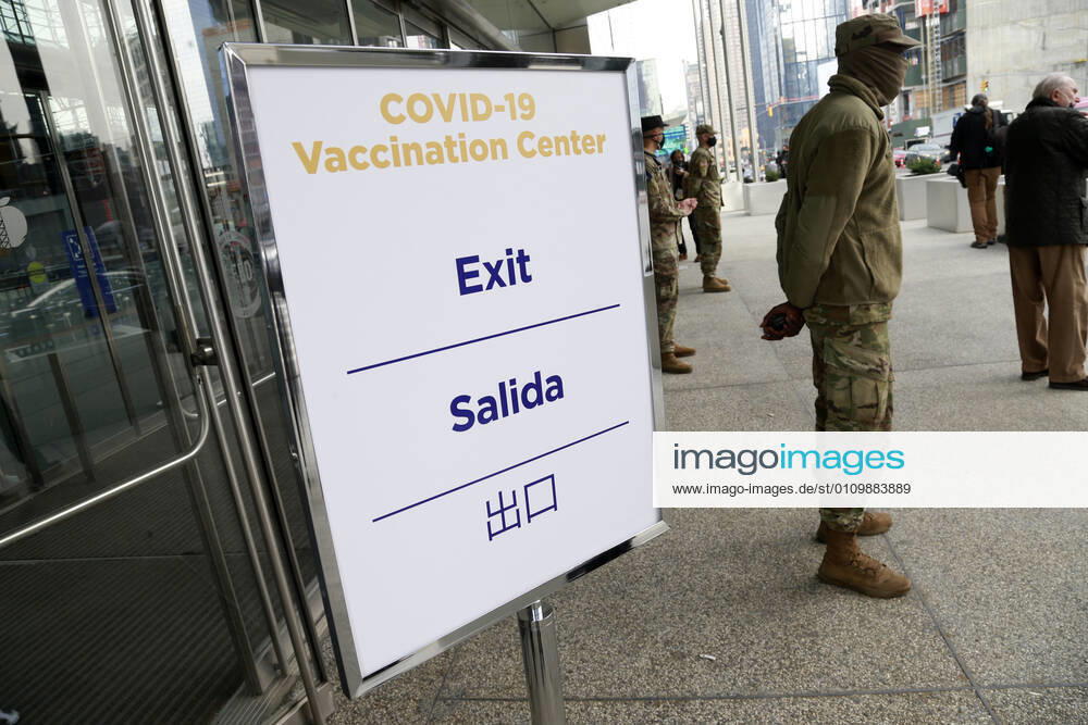 NEW YORK, NY -JANUARY 13: New York City opens COVID-19 mass vaccination site for those over 65 years-old and essential workers at the Jacob Javits Center in New York City on January 13, 2021.