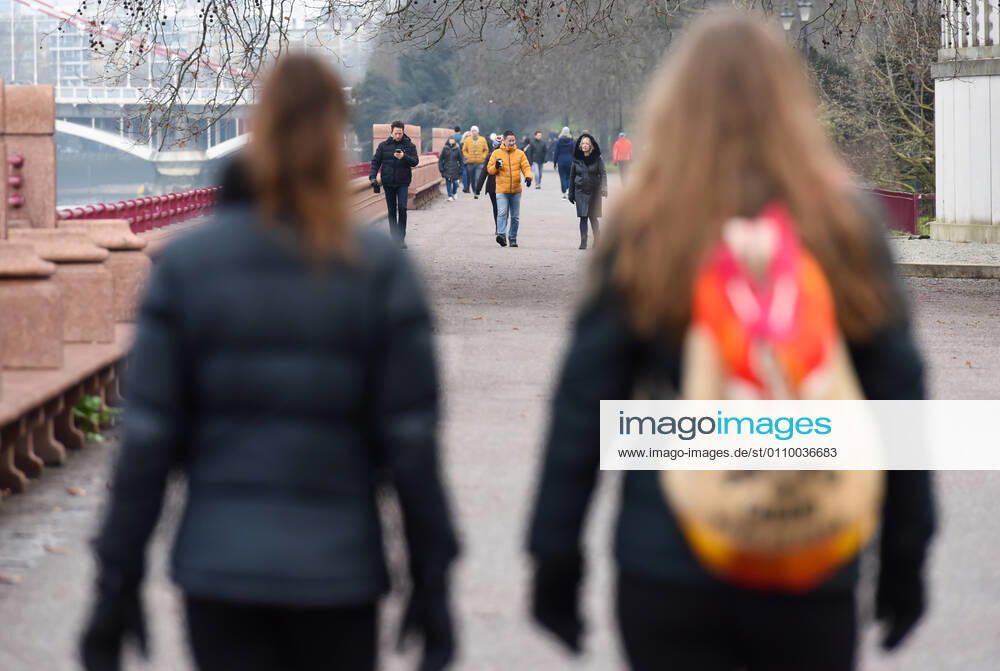 London, United Kingdom. Battersea Park. Londoners photographed at Battersea Park this morning, as the third lockdown continues.