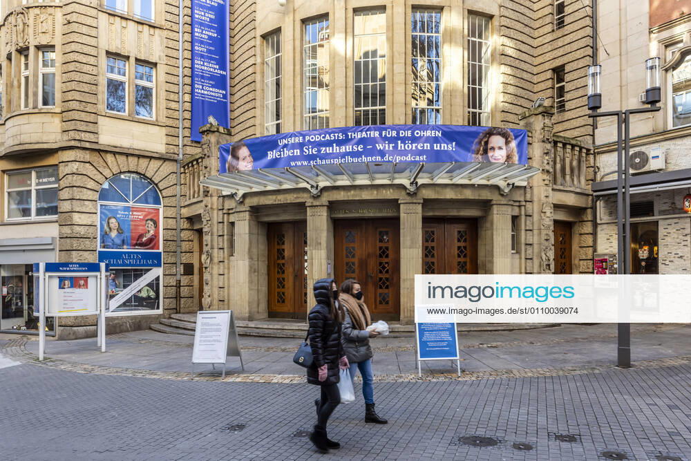 Theatres and culture suffer from Corona pandemic The Alte Schauspielhaus in Stuttgart is closed 15 01 2021, Germany, Baden Württemberg, Stuttgart