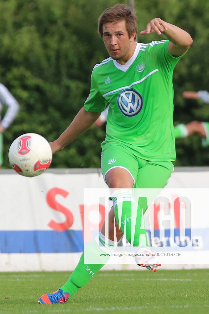 Kevin Pannewitz 18 vom VfL Wolfsburg. Aus Vorbereitungs bzw- Freundschaftsspiel zwischen den VfL Wolfsburg und Germania Egestorf Langreder 8:2 im NFV Stadion Barsinghausen am 20.07.2012.