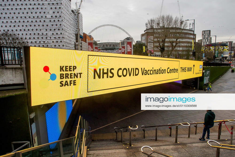 London, United Kingdom. Covid Vaccine Centre Wembley.