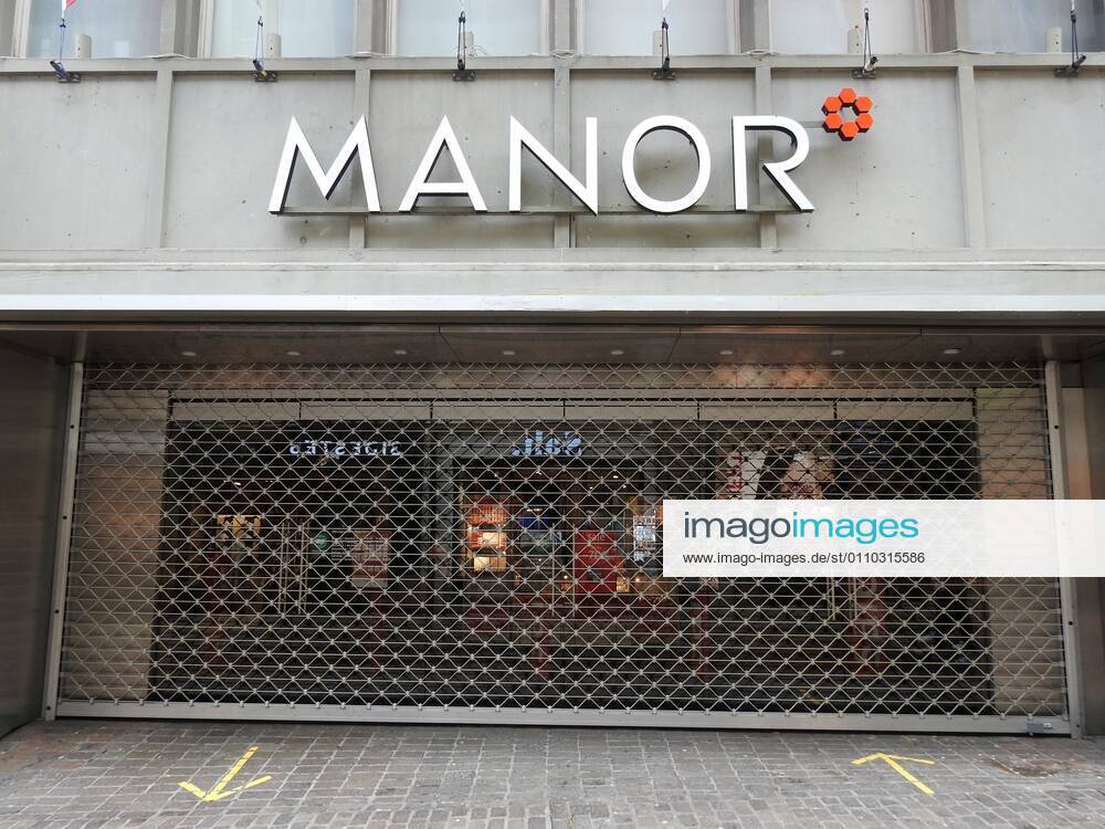 Photo Manuel Geisser 18 01 2021 Coronavirus, Lockdown Picture Closed Manor Store Lucerne