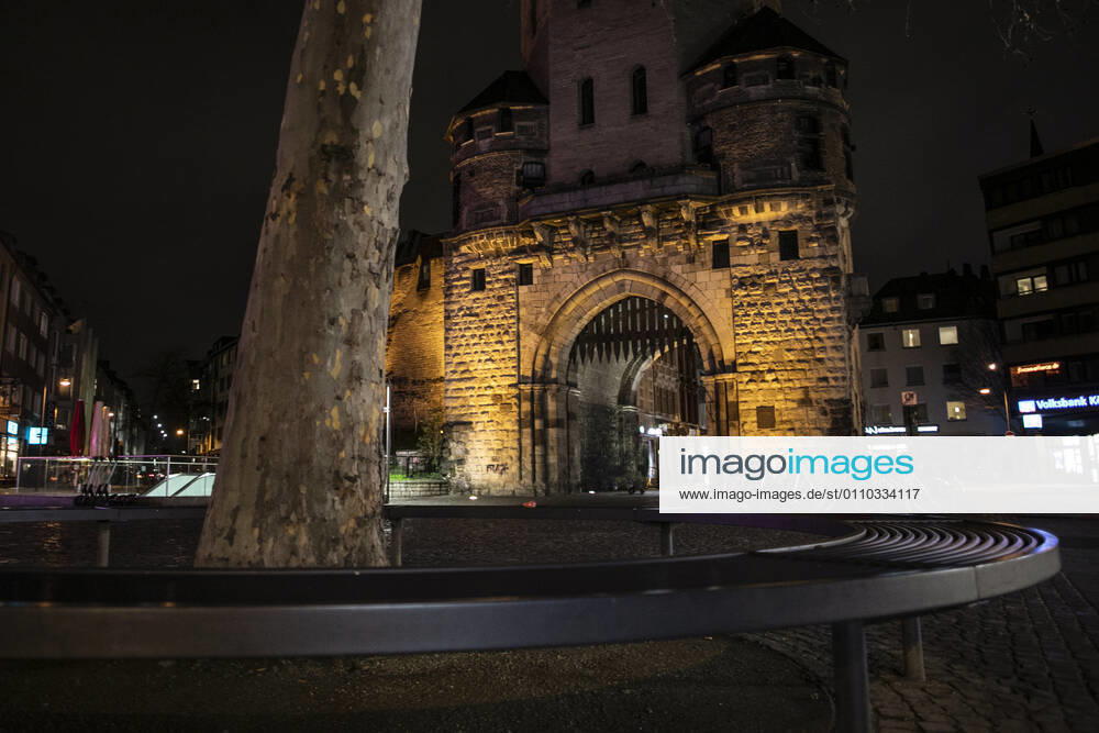 Curfew Corona Lockdown Cologne Germany 18 01 2021 Chlodwigplatz Cologne