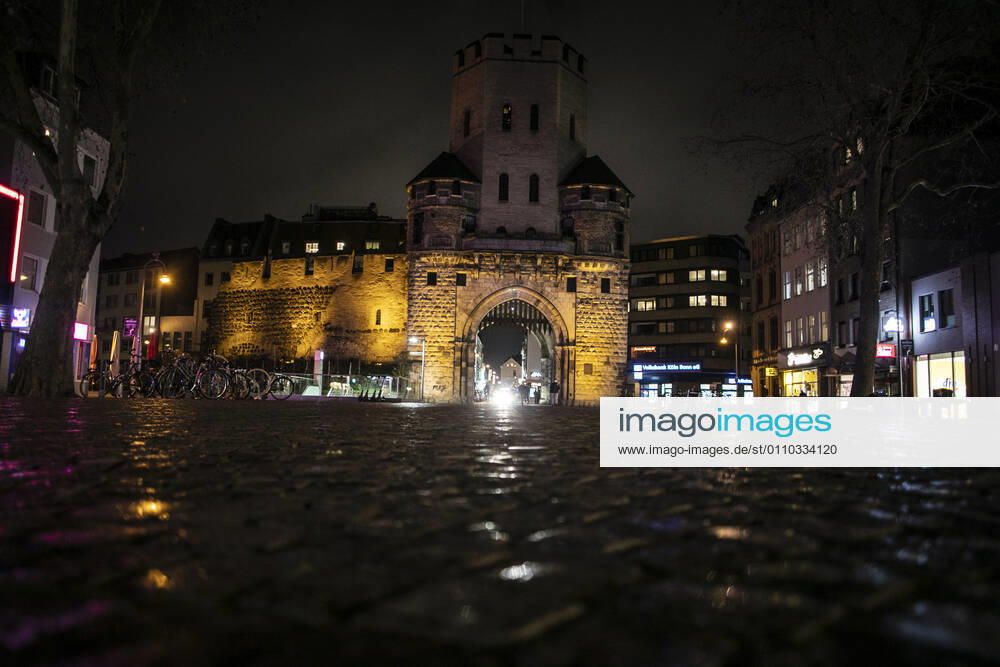 Curfew Corona Lockdown Cologne Germany 18 01 2021 Chlodwigplatz Cologne