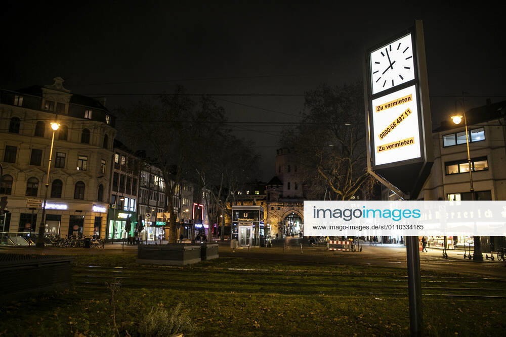 Curfew Corona Lockdown Cologne Germany 18 01 2021 Chlodwigplatz Cologne