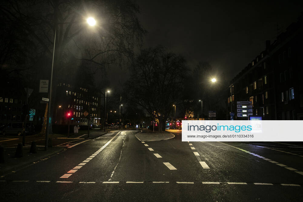 Curfew Corona Lockdown Cologne Germany 18 01 2021 Vorgebirgstraße Cologne