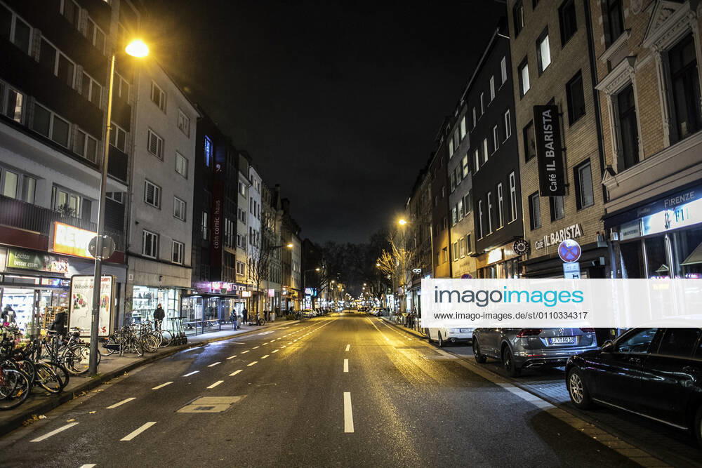 Curfew Corona Lockdown Cologne Germany 18 01 2021 Bonner Straße Cologne