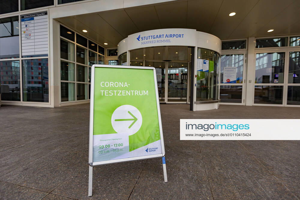 Stuttgart themed images Stuttgart airport in times of corona pandemic, 19 01 2021, themed images Stuttgart airport in times of corona pandemic, corona test center, Stuttgart airport, rapid test, 19 01 2021,