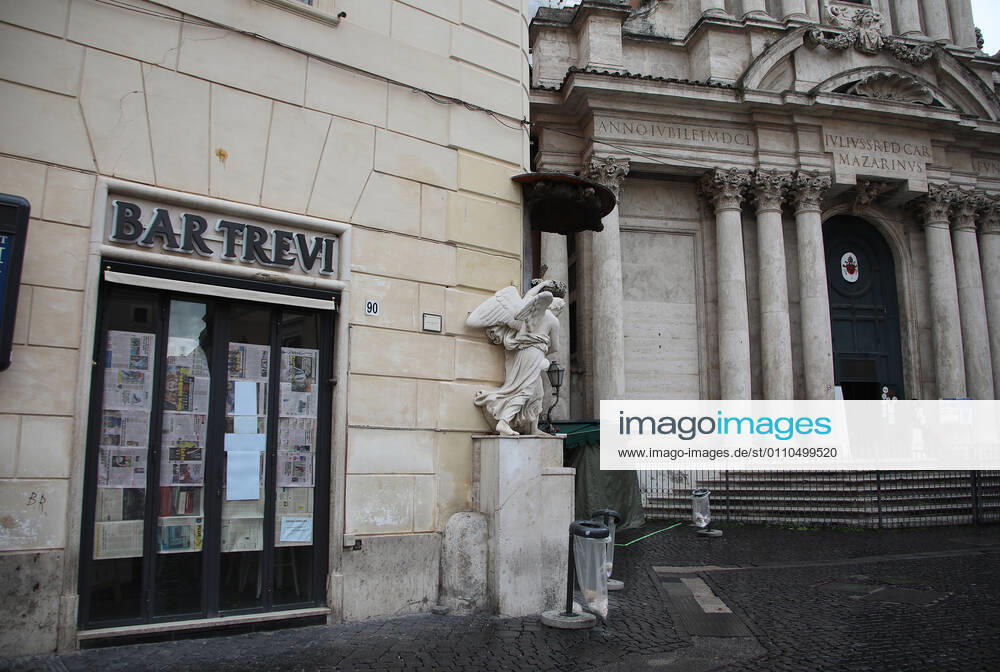 Rome, Shops and commercial activities in the center of Rome closed due to government restrictions caused by the Covid 19 Pictured pandemic: