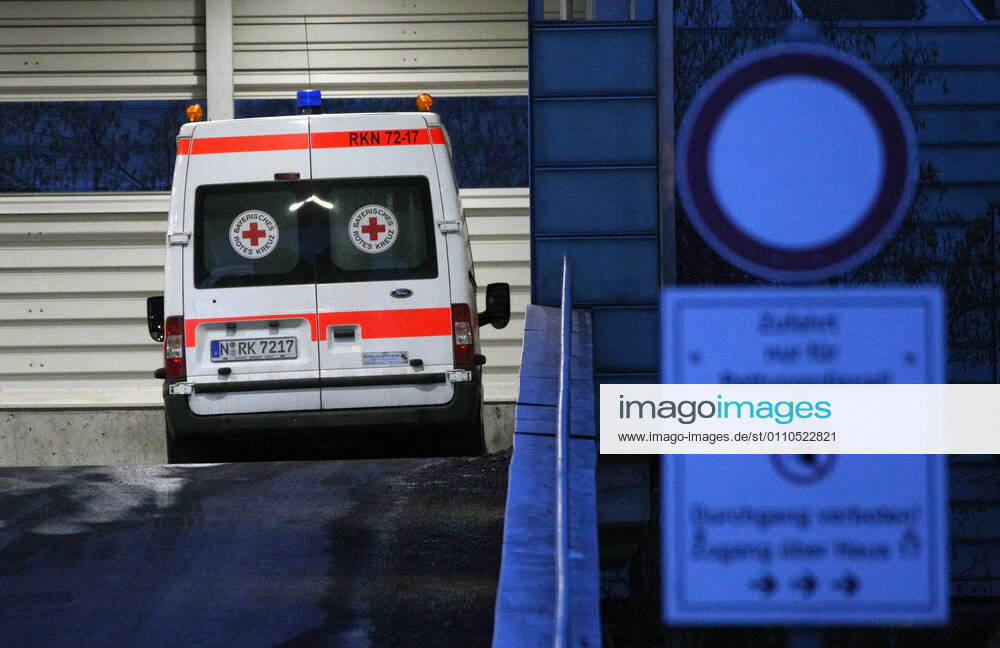 Ambulance , Klinikum Nord Nurnberg during the Hard Lockdown of the Covid 19 Coronavirus Pandemie in Nurnberg Nuremberg , Bayern , Deutschland . January 20 , 2021.