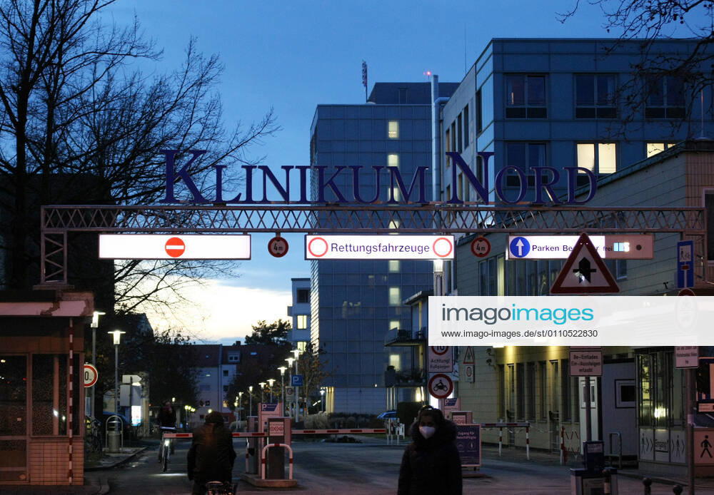 Klinikum Nord Nurnberg during the Hard Lockdown of the Covid 19 Coronavirus Pandemie in Nurnberg Nuremberg , Bayern , Deutschland . January 20 , 2021.