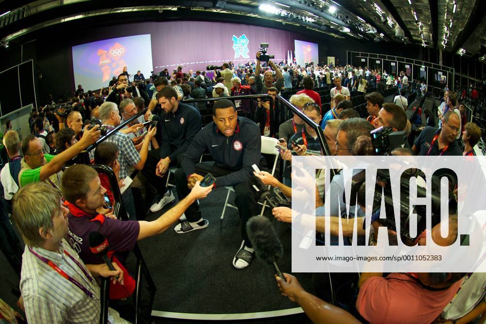 Basketball Olympia 2012 London 27.07.2012 Olympische Spiele London 2012 Pressekonferenz Team USA Basketball IGUODALA Andre